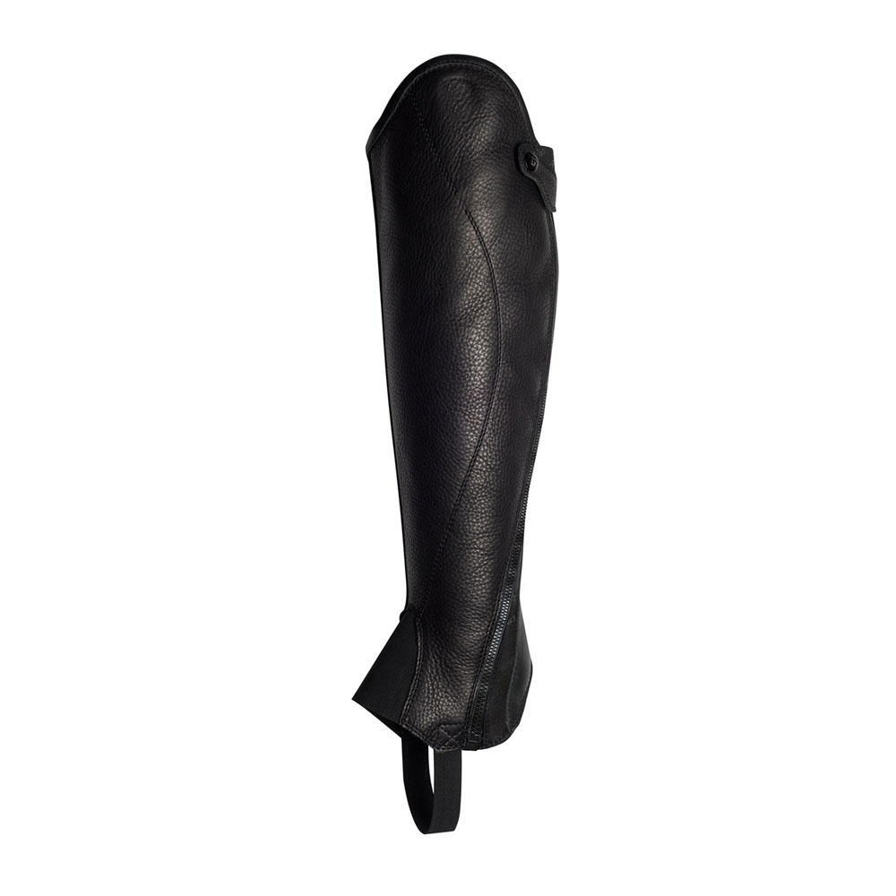 Black Real Leather Comfortable Durable Lightweight Horse Rider Chaps