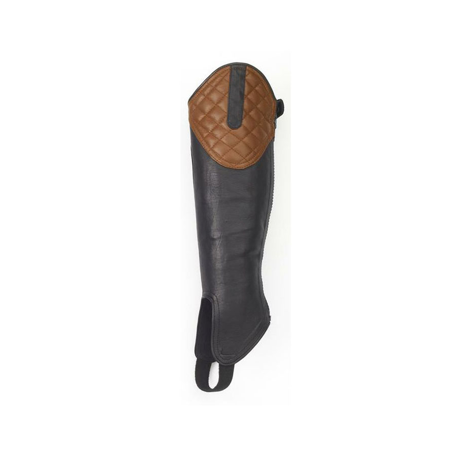 Black and brown, Real Leather Comfortable Durable Lightweight Horse Rider Chaps